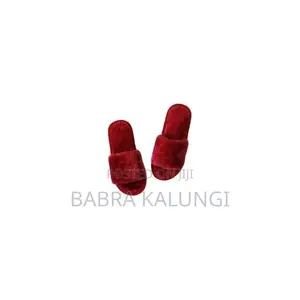 5-6 Open Toe Slides Warm Soft Fuzzy Fluffy Soft