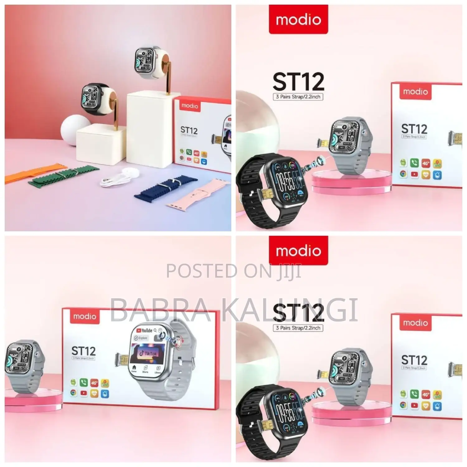 Modio ST12 4G Network 2.2 Inch Smartwatch