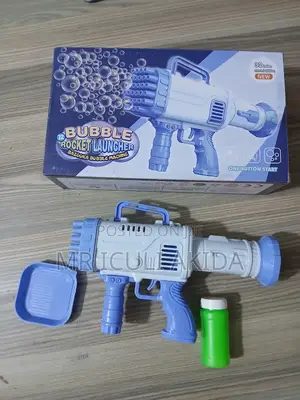 36holes Automatic Rocket Bazooka Kids Bubble Making Gun