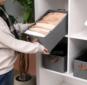 Collapsible Storage Box With Handle