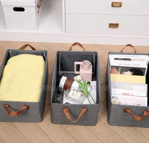 Collapsible Storage Box With Handle