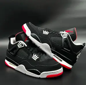 New Nike Air Jordan 4 Retro Bred in Stock