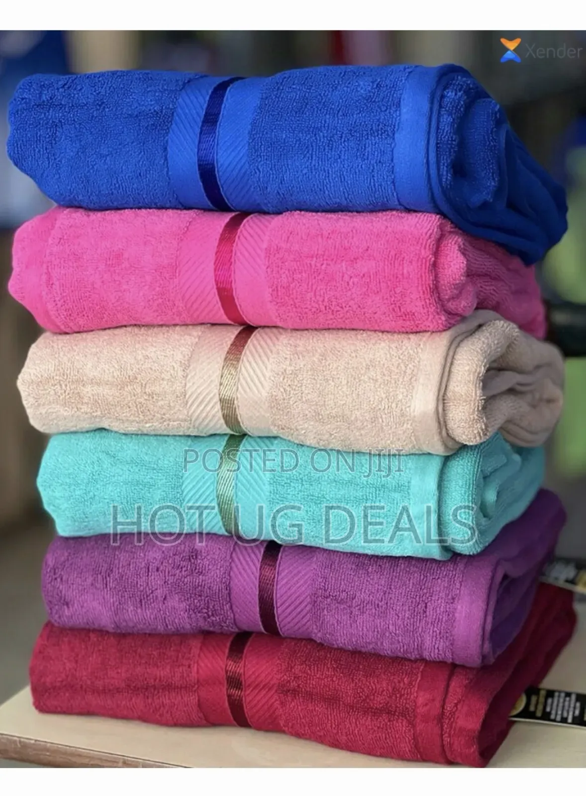 80x170cm Large Size Cotton Bath Towel -Multicolor