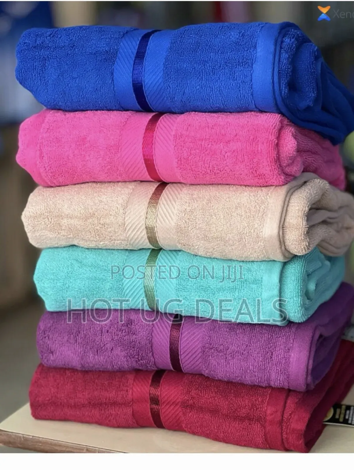 80x170cm Large Size Cotton Bath Towel -Multicolor