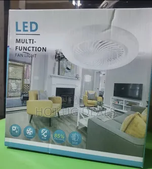 Ceiling Fan With Light Bulb - White