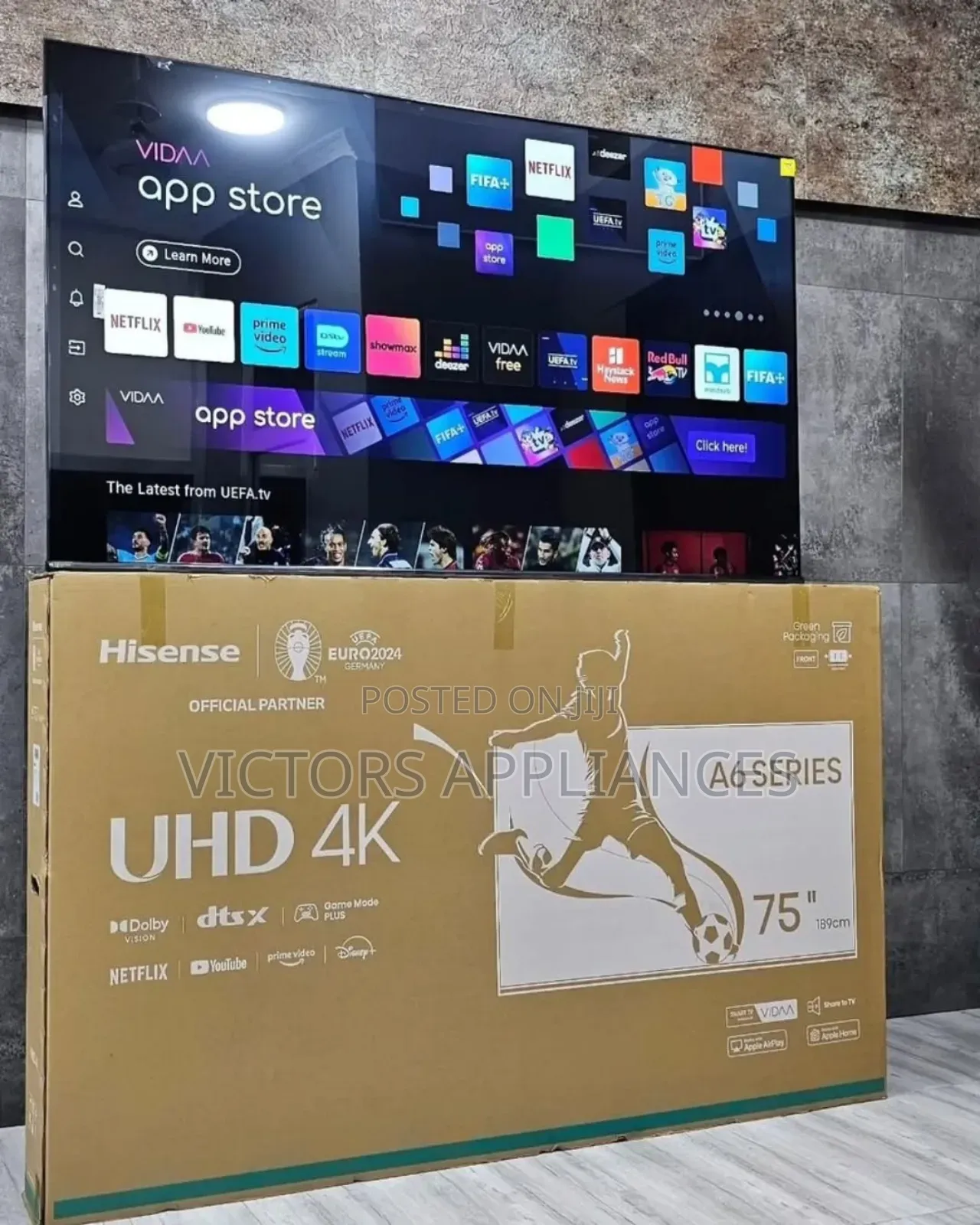 Hisense 75inches Smart Tv