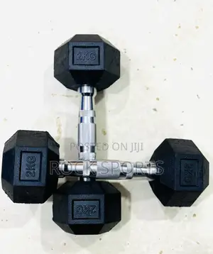 2kg Hexagon Dumbells Set