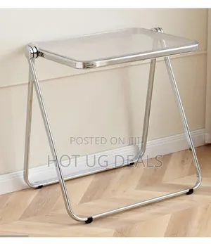 Portable Folding Acrylic Serving Tables Coffee Side Table