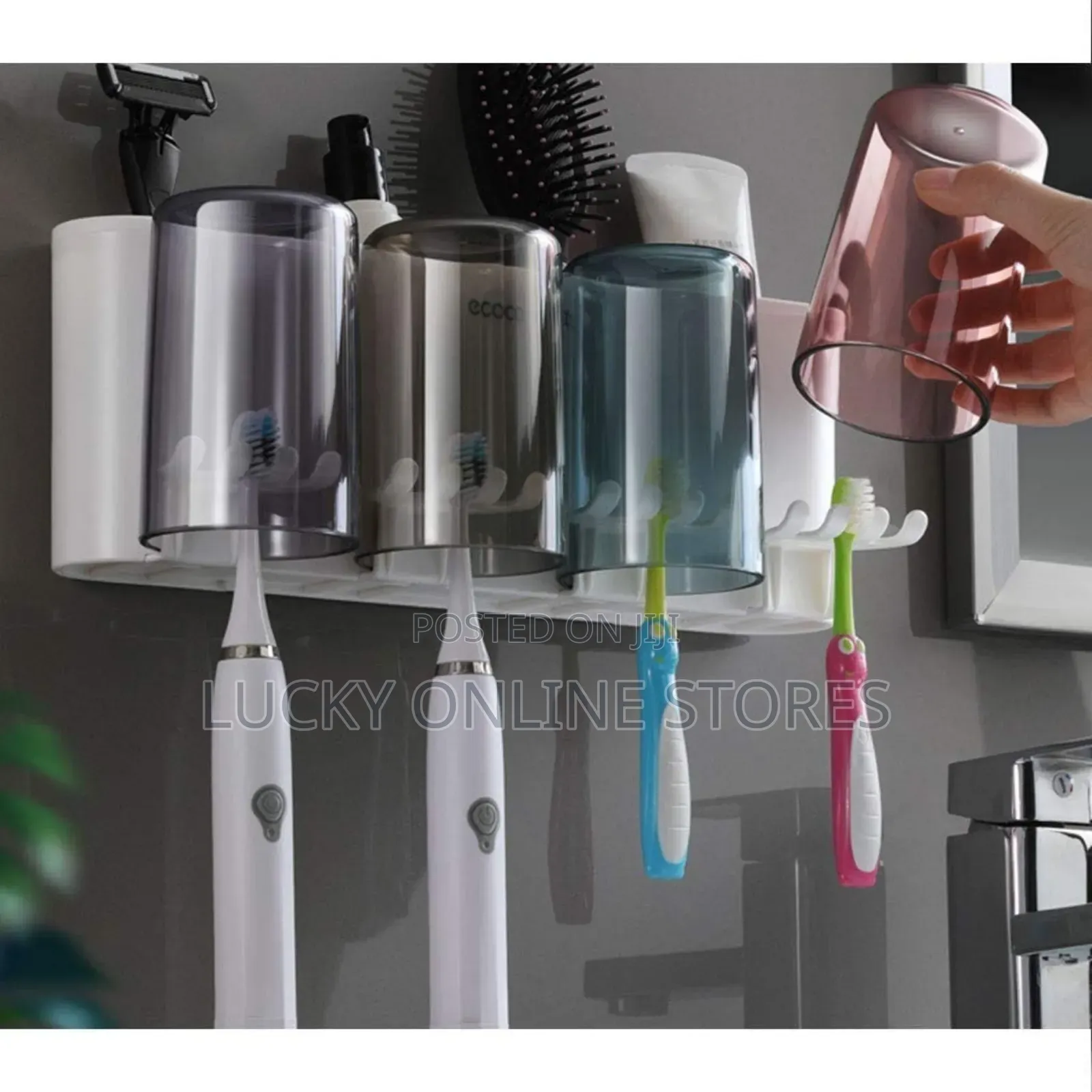 Wall Mounted Toothbrush Holder