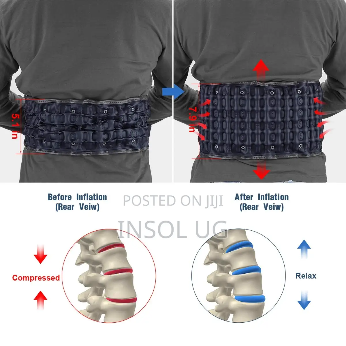 Back Pain Traction Device - Decompression Belt