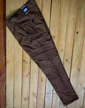 Solid Beltless Turkish Trousers