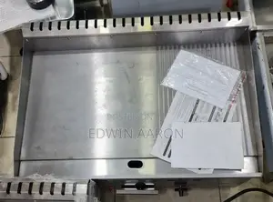 Commercial Gas Griddle Half Flat and Half Grill