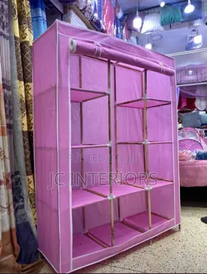 Three Column Wooden Closet