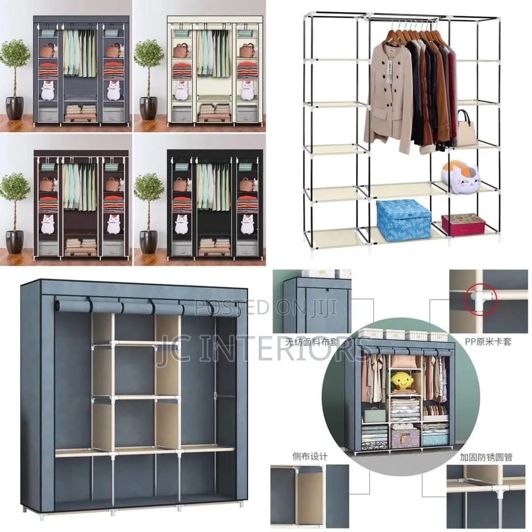 Three Columns Metallic Closet