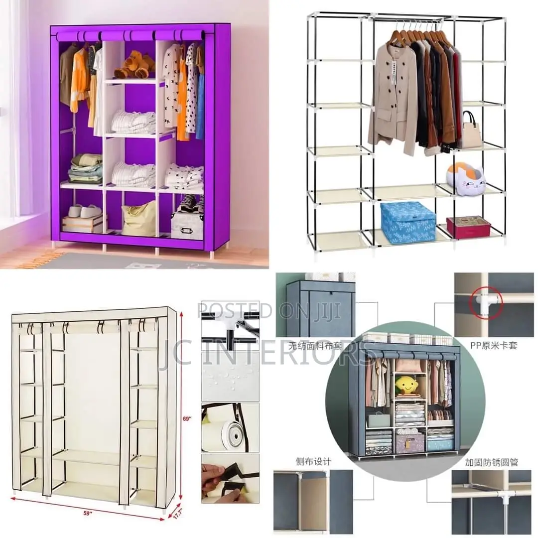 Three Columns Metallic Closet