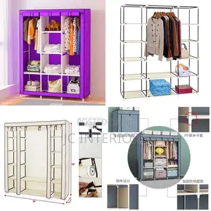 Three Columns Metallic Closet