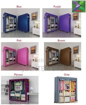 Three Columns Metallic Closet