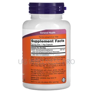 Now Foods, Dmae, 250 Mg, 100 Veg Capsules