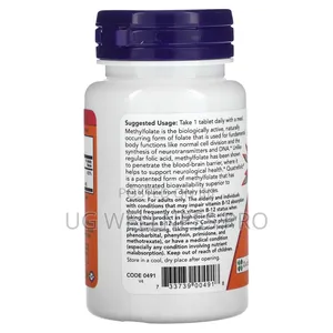 NOW Foods, Methyl Folate, 1,000 McG, 90 Tablets