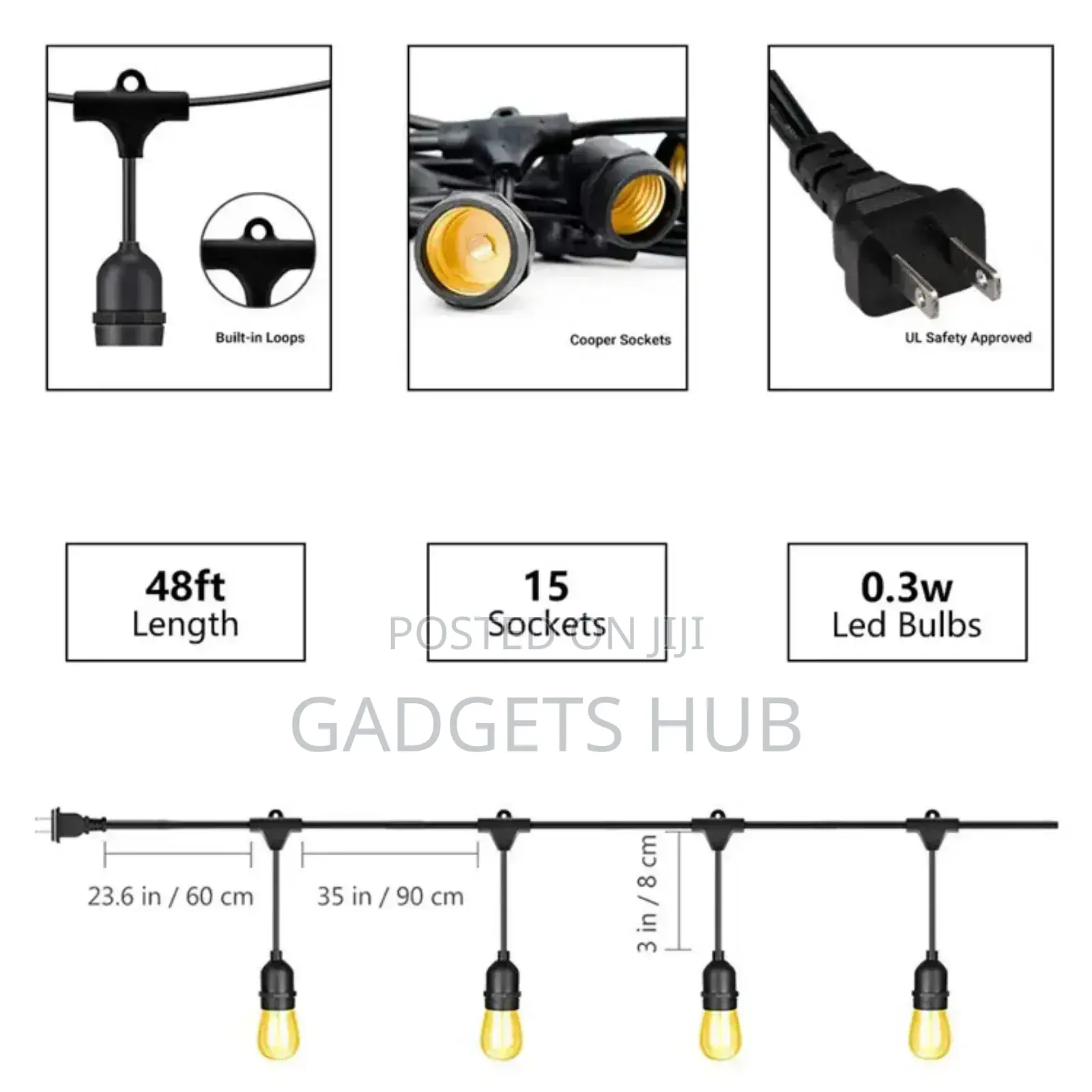 Festoon Lights String Light
15 Led String Lights Outdoor