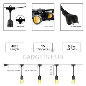 Festoon Lights String Light
15 Led String Lights Outdoor