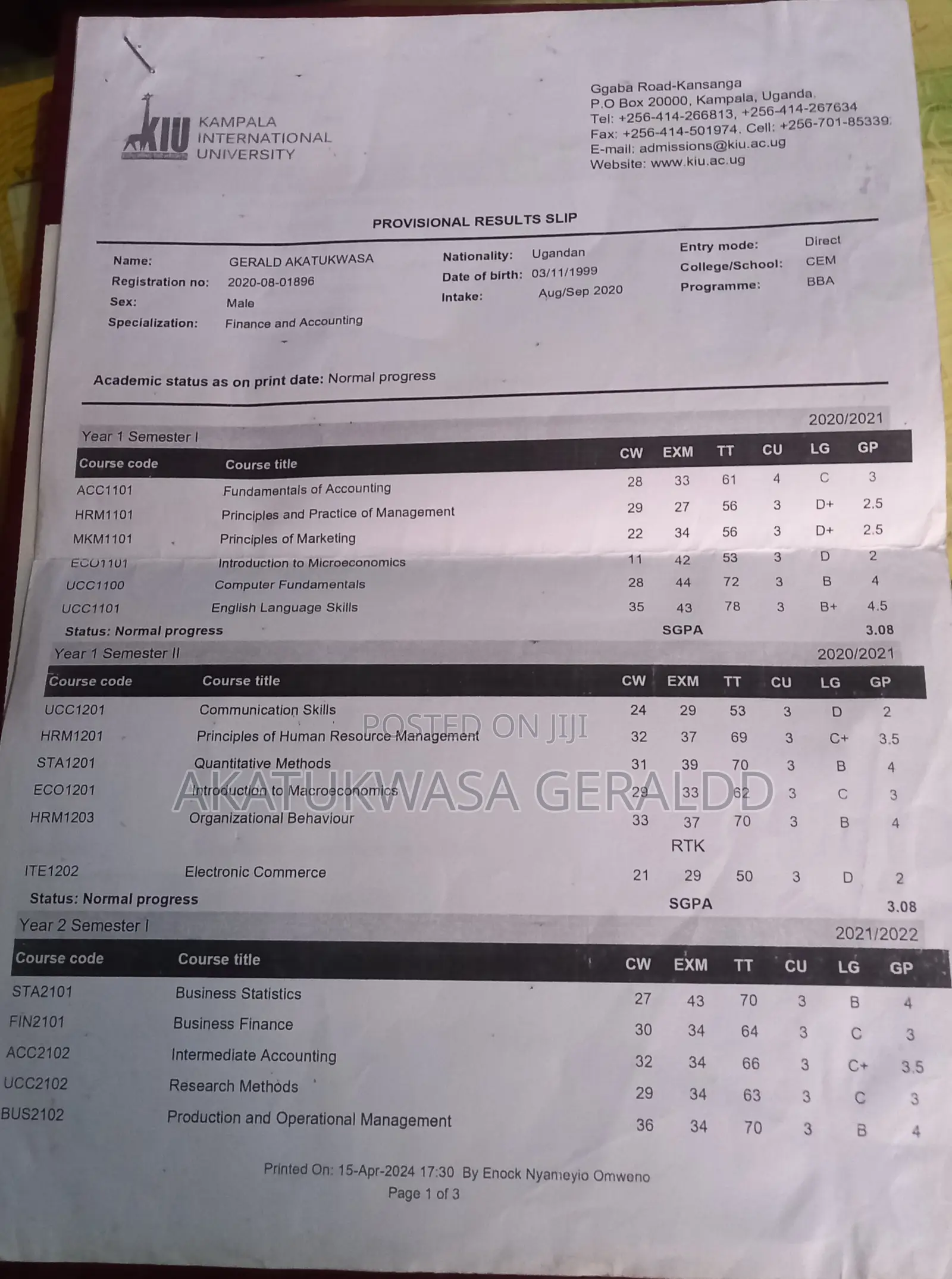 Accounting Finance CV