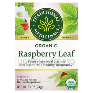 Organic Raspberry Leaf Caffeine Free 16 Wrapped Tea Bags 24g