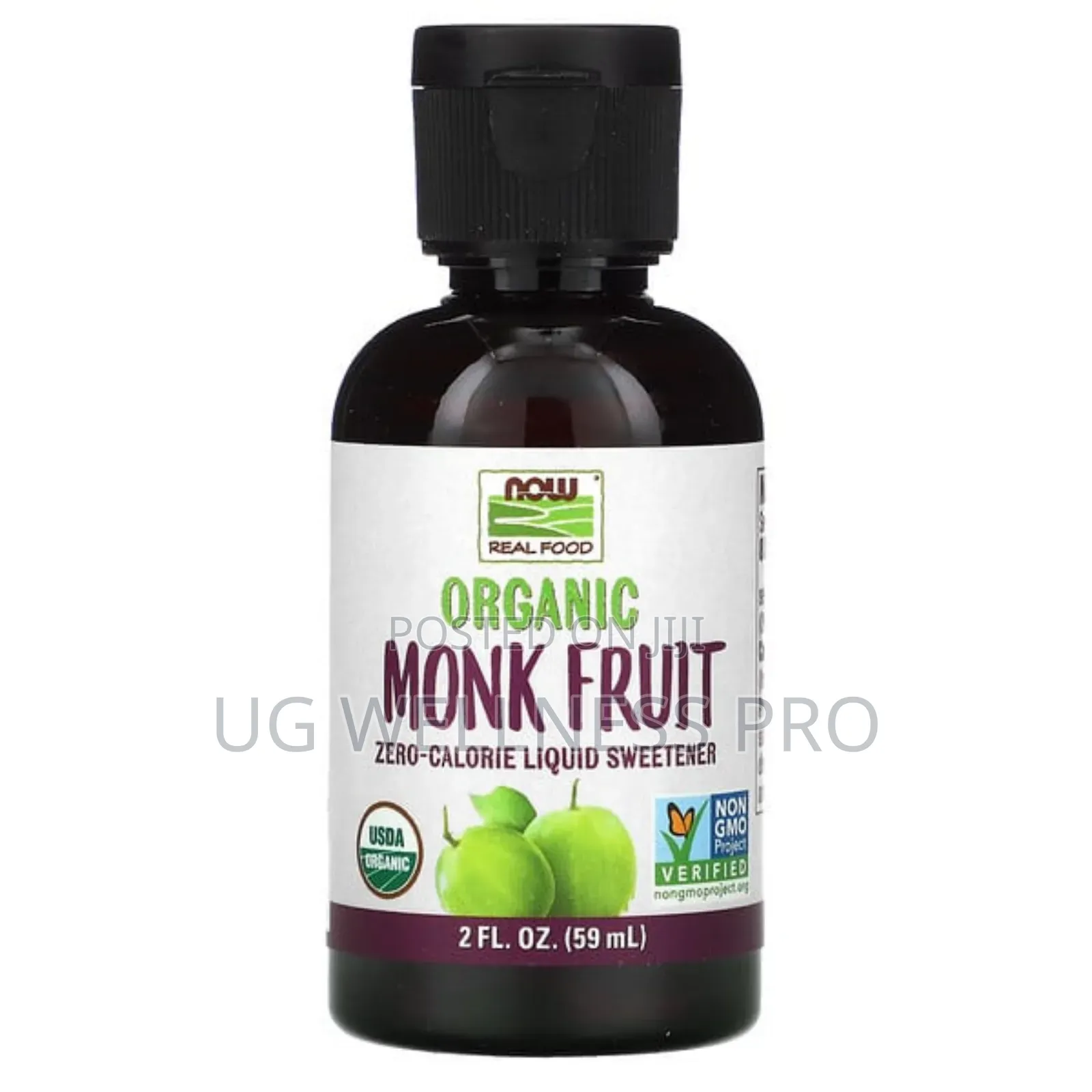 Real Food, Organic Monk Fruit, Liquid Sweetener, 59ml