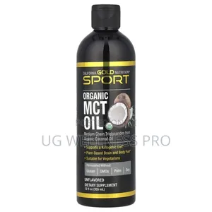California Gold Nutrition Organic MCT Oil, Unflavored, 355ml