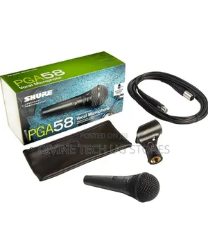 SHURE PGA58-XLR Dynamic Microphone With Accessories