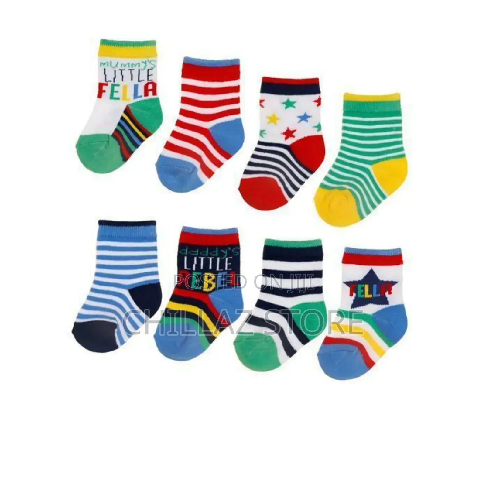 6pcs Kids Multi Color Socks.
