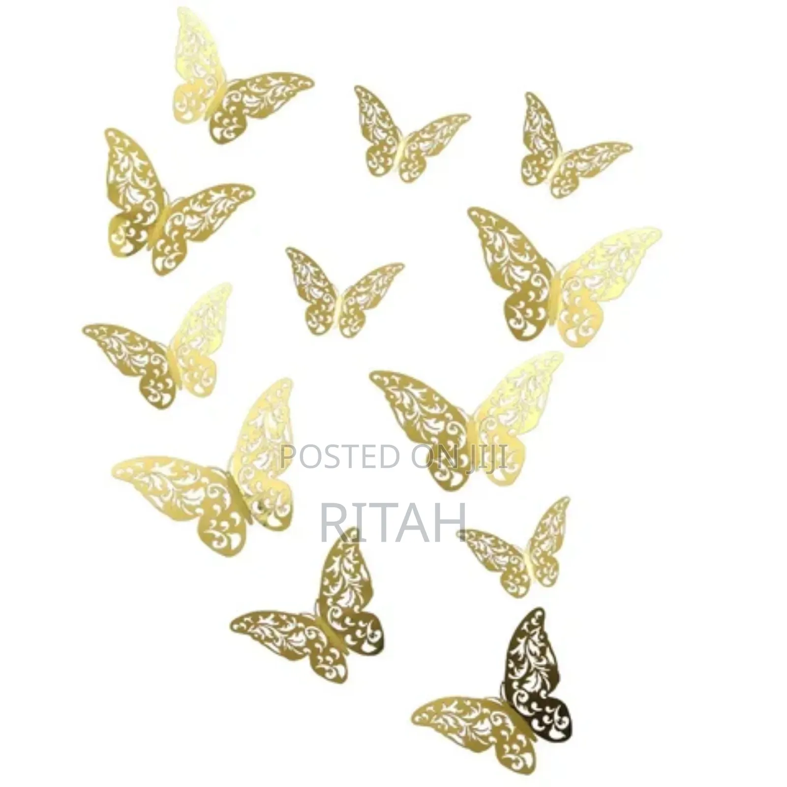 Batterfly Wall Stickers (12 in a Pack)