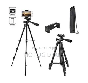 Professional Foldable Heavy Duty Phone Camera Tripod - Black