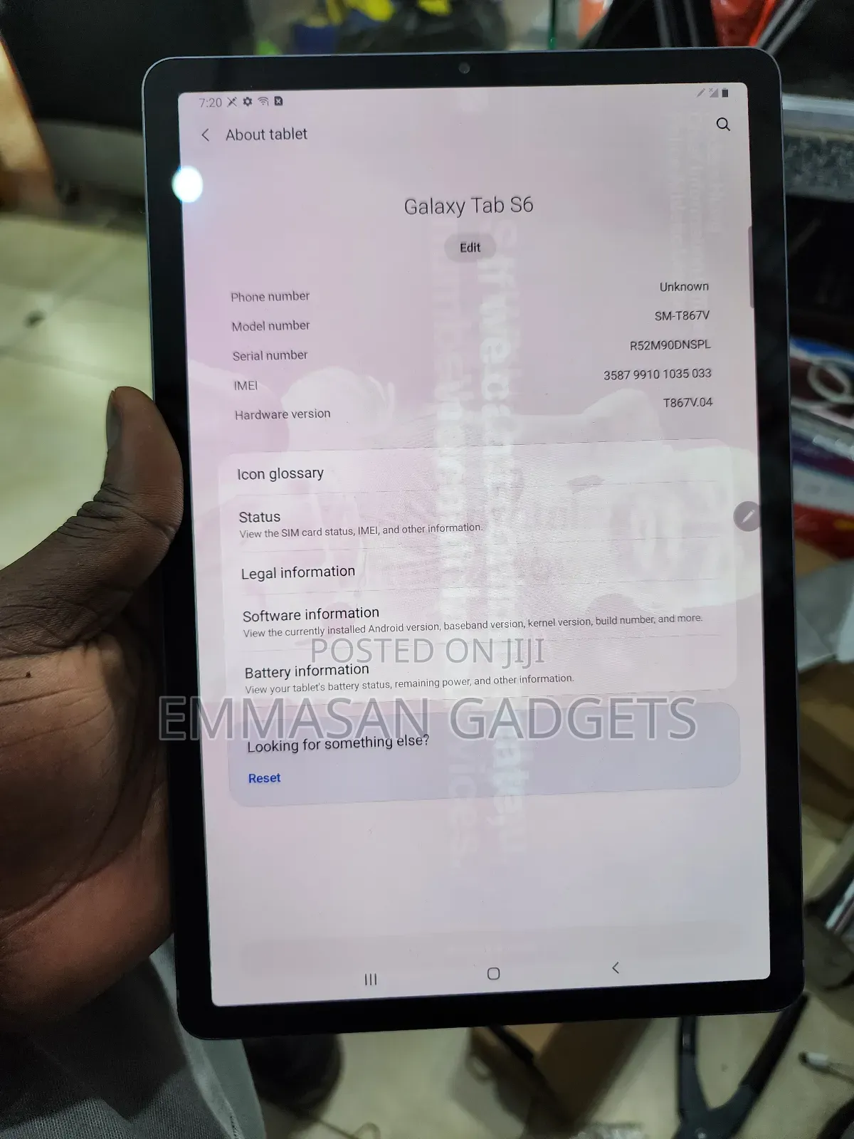 Samsung Galaxy Tab S6 128 GB Silver