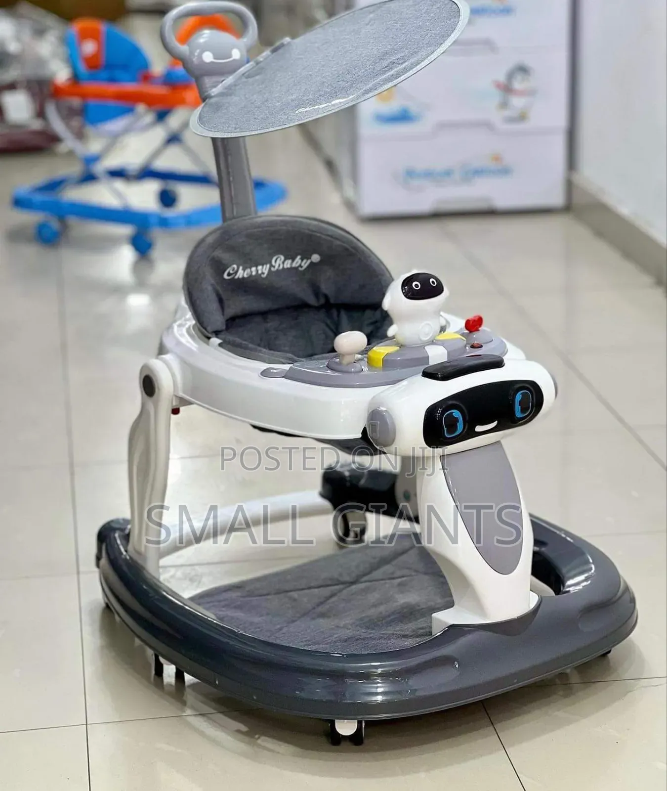 Multifunction Robot Shape Push Walker With Canopy