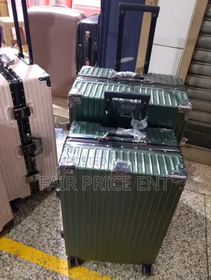 Noble Plastic Aluminium Suitcases. Medium. ( Green)