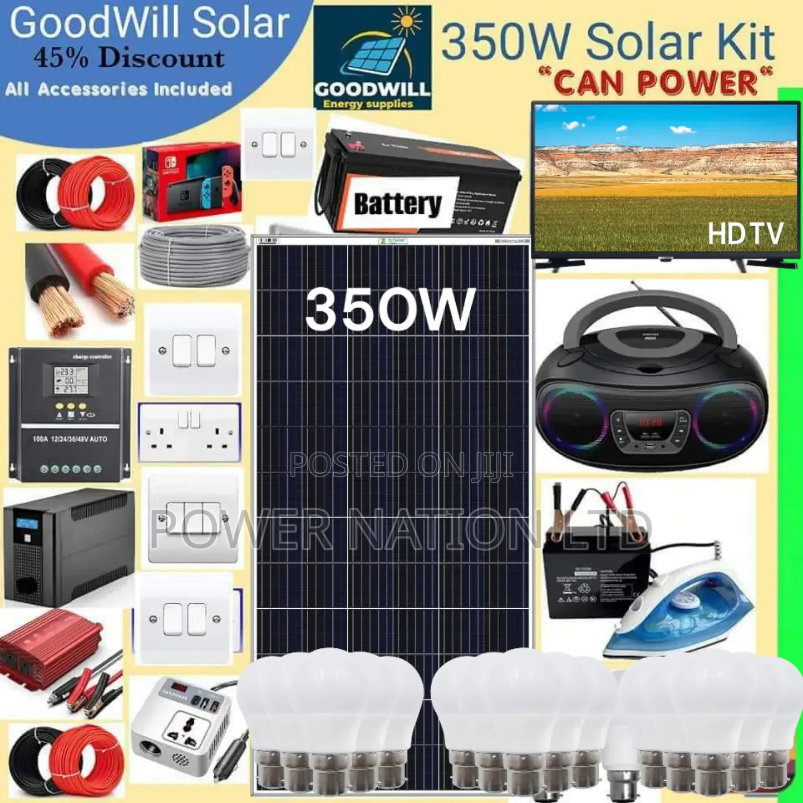 350w German Solar Kit / 350w Solar Energy System Full Kit