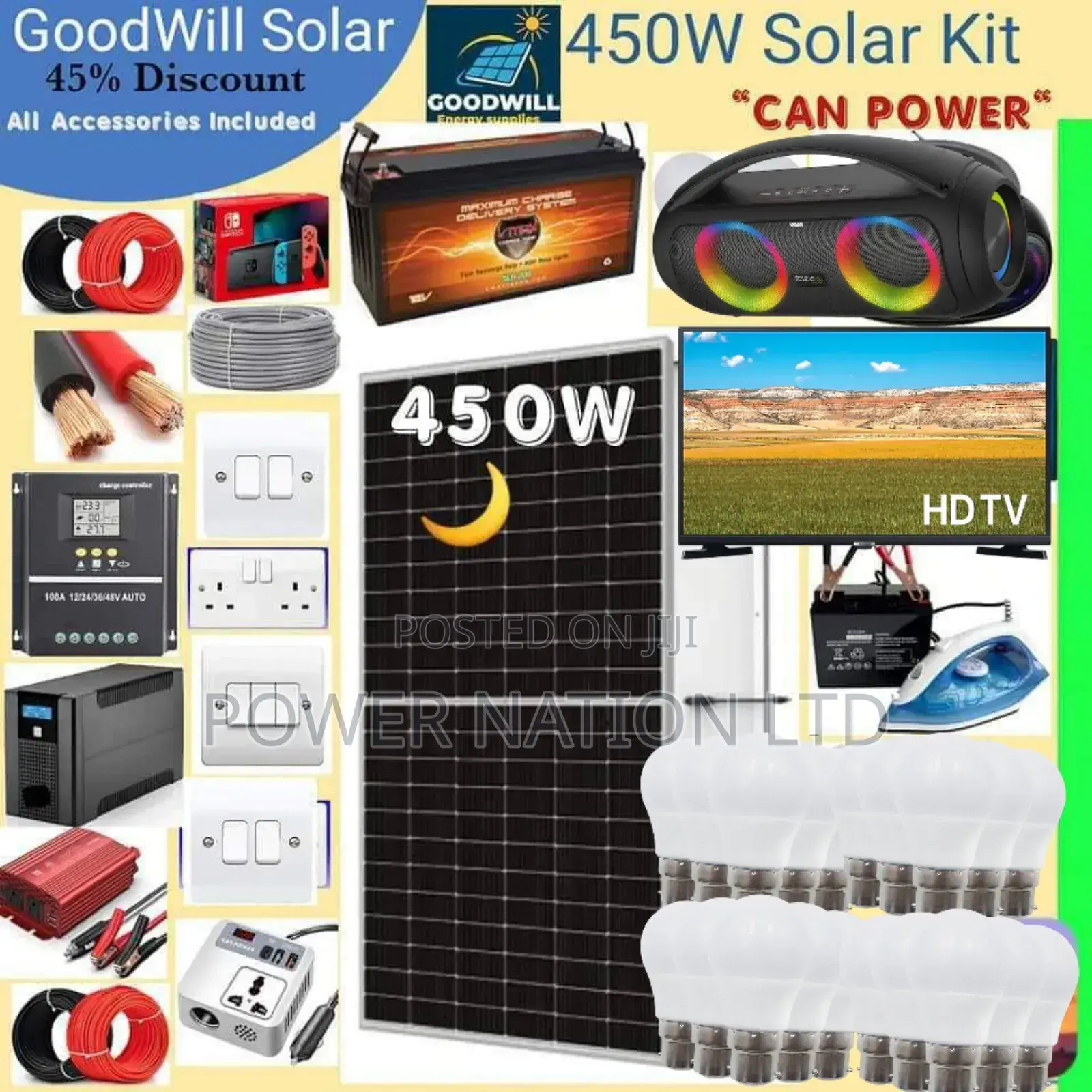 450w German Solar Kit / 450w Solar Energy System Full Kit