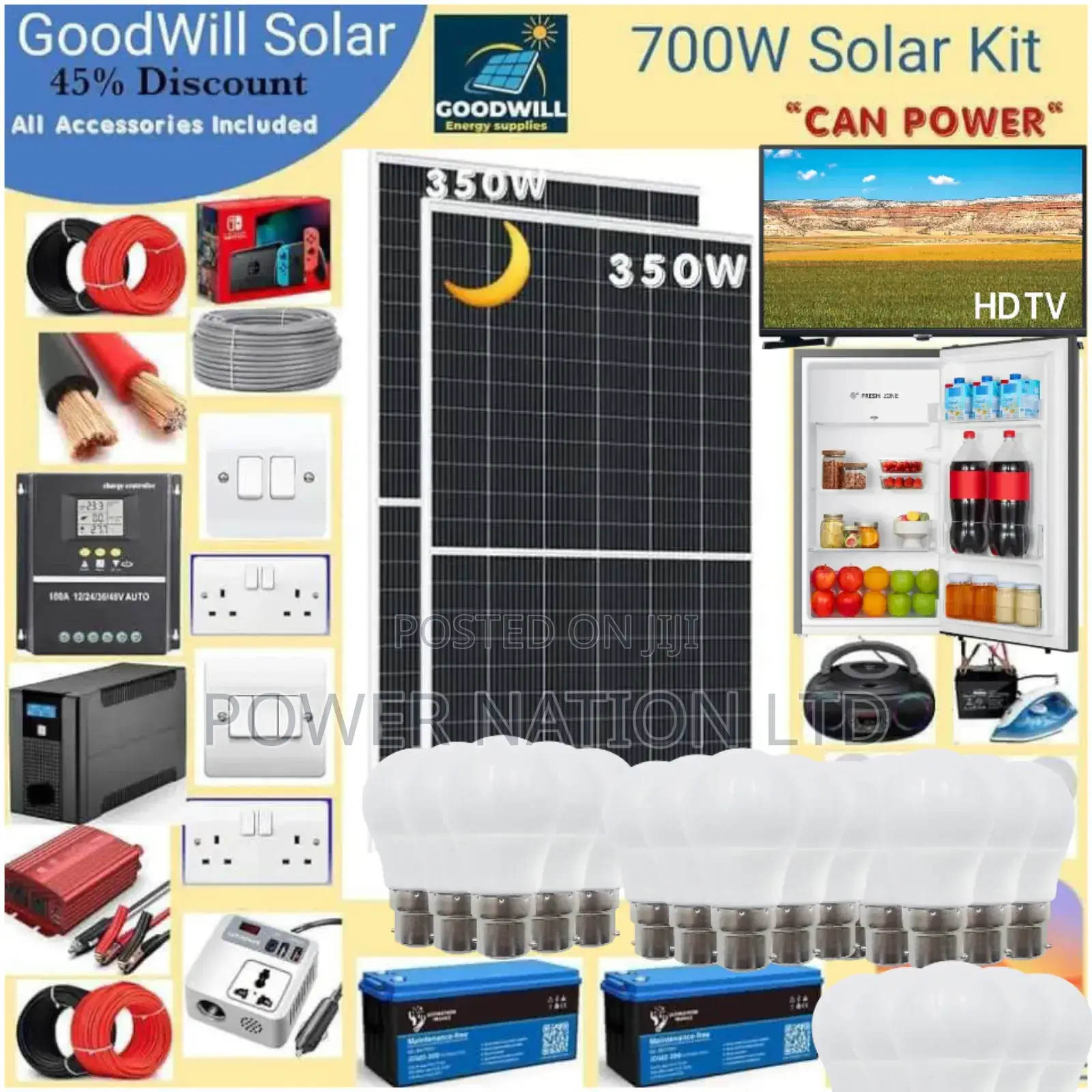 700w German Solar Kit / 700w Solar Energy System Full Kit