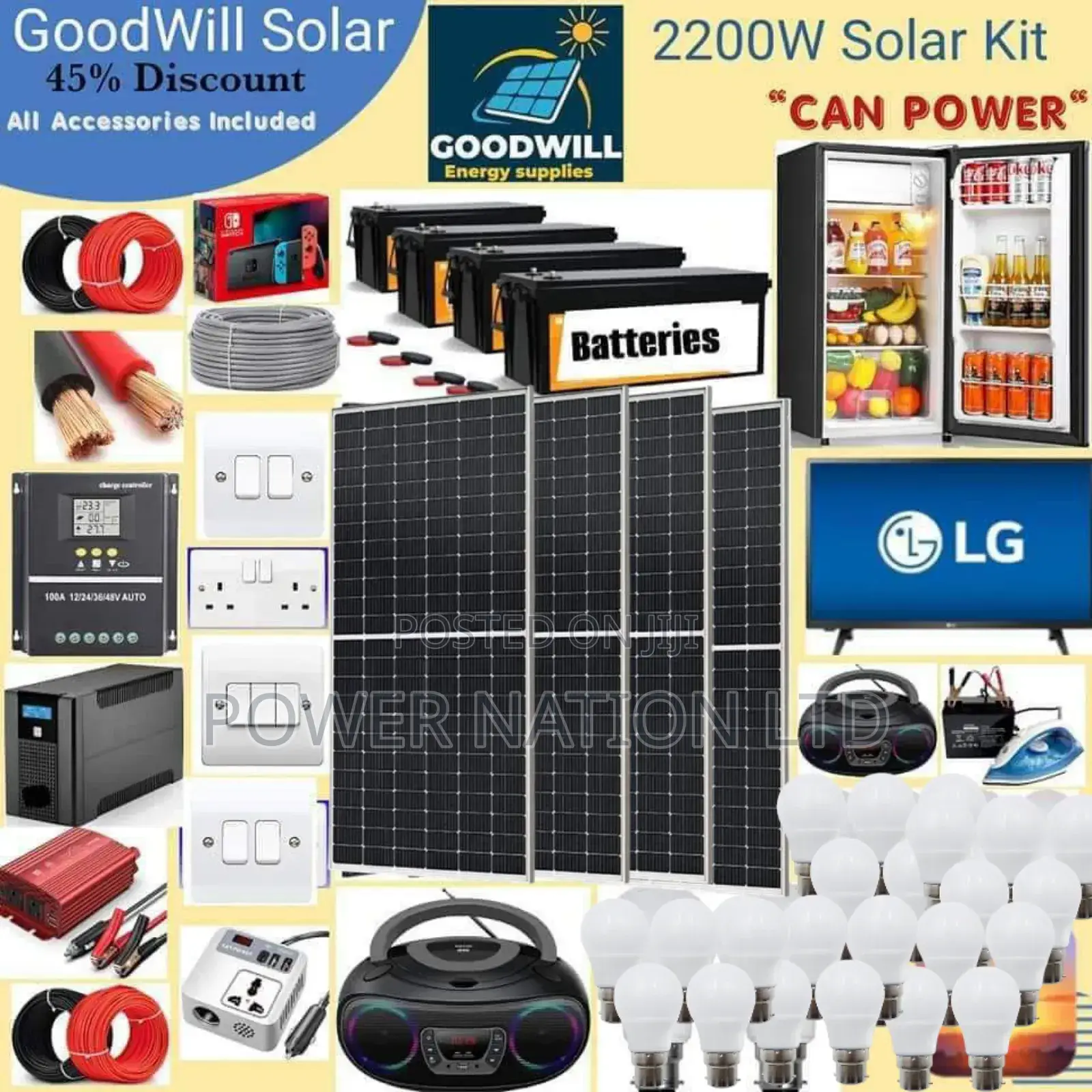 2200w German Solar Kit / 2200w Solar Energy System Full Kit