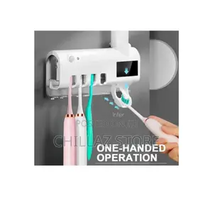 Smart Toothbrush and Toothpaste Holder Dispenser.