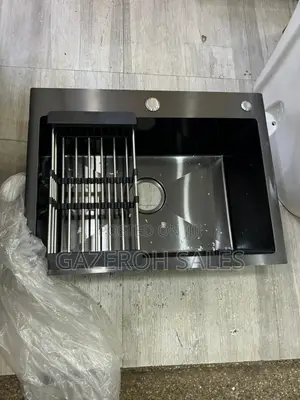 Heavy Duty Sink Black/ Silver