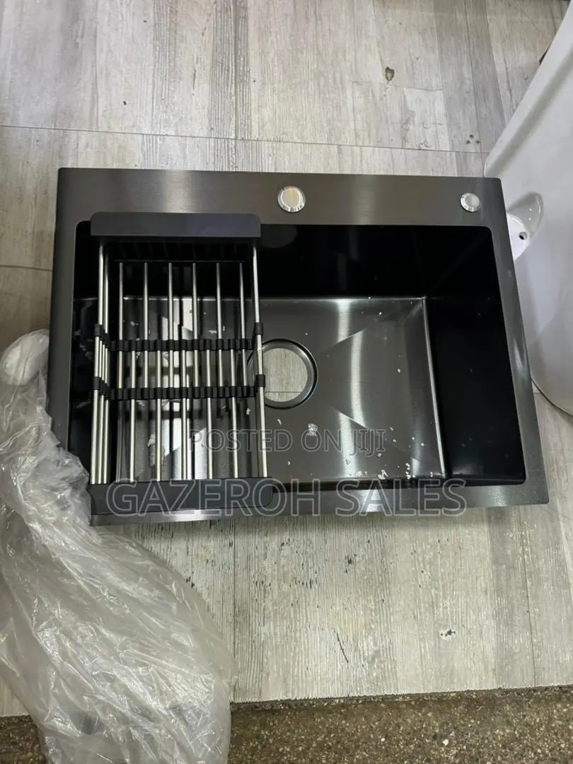 Heavy Duty Sink Black/ Silver