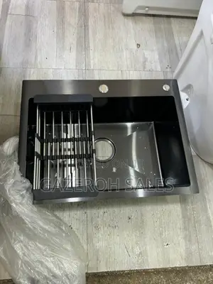 Heavy Duty Sink Black/ Silver