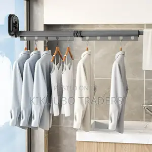 High Suction Wall Mounted Foldable Clothes Hanger