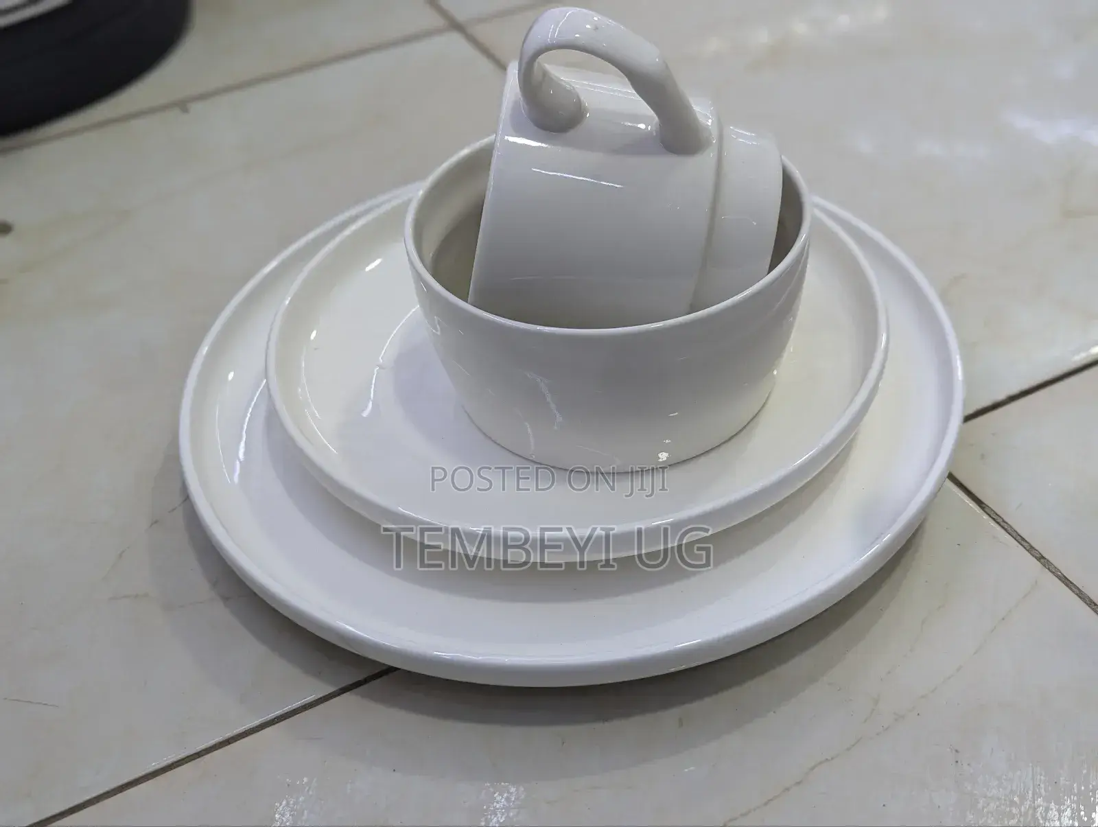 24 Piece Dinner Set of 6 Each. White