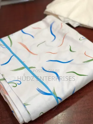 6pc Bedsheeets Cotton 7x7 Green and Blue Prints