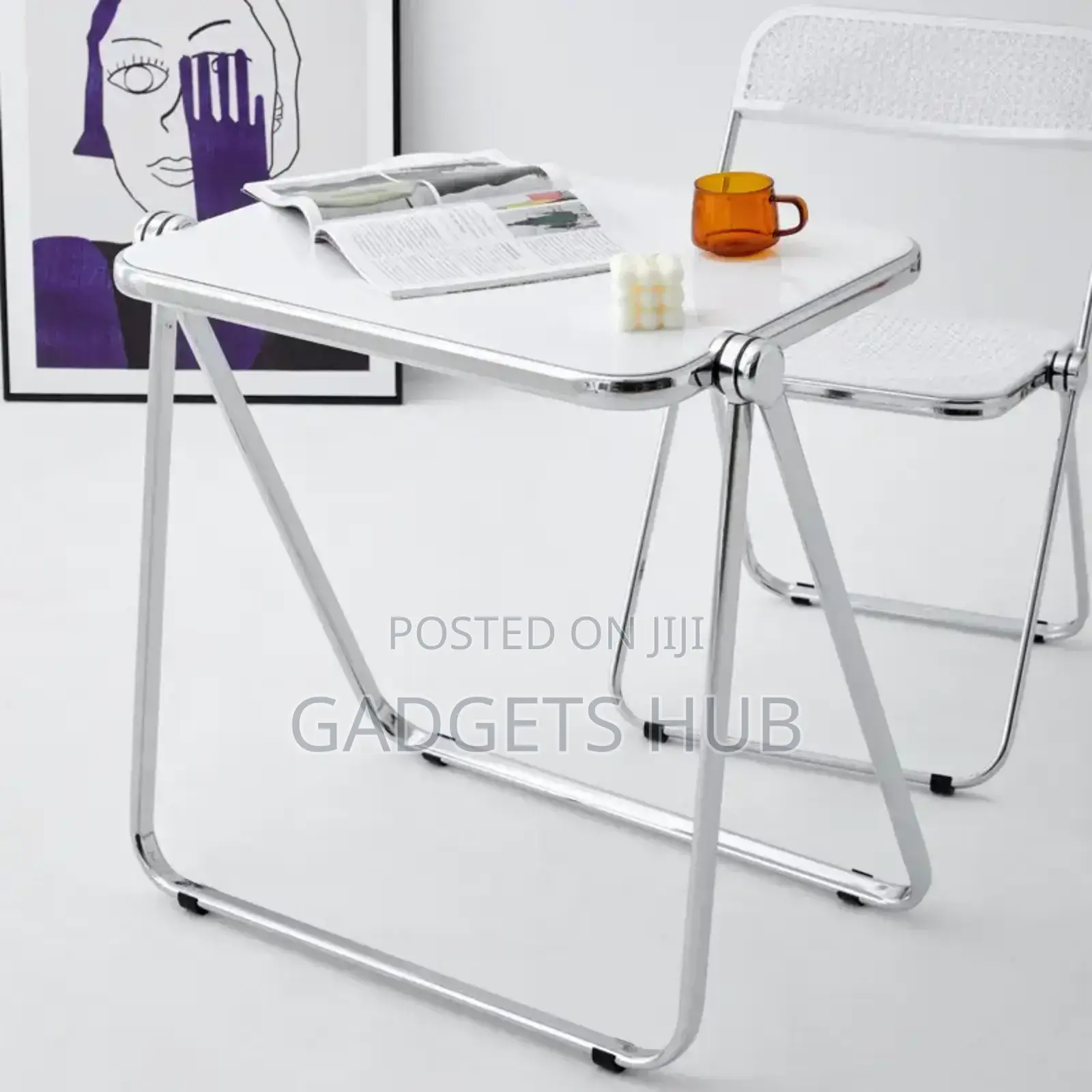 Acrylic Folding
Chair and Table for Living Room