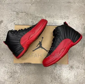 Air Jordan 12 Retro Flu Game Black/Red Sneaker