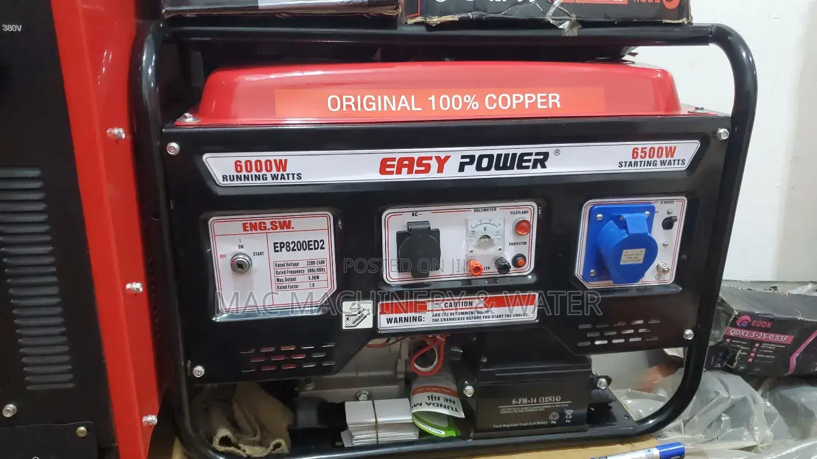 Generator 6500watts 6.5kw / 6.5kva EASYPOWER